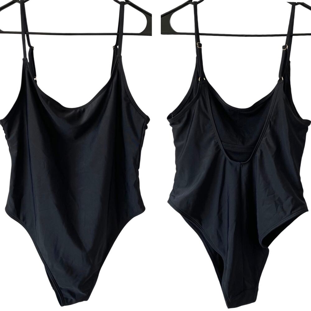 wild fable Black One-Piece Swimsuit